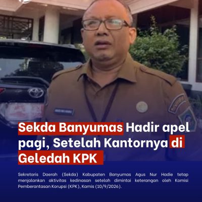 Sekda Banyumas Terpantau Tetap Beraktivitas Normal