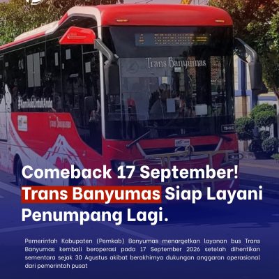 17 September, Trans Banyumas Siap Beroperasi Kembali