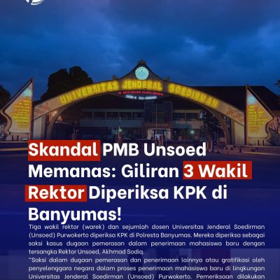Memanas, Giliran 3 Wakil Rekor Unsoed Diperiksa KPK